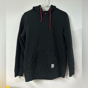 Topo Designs Men's Classic Hoodie Size Small Black Sweatshirt Cotton Heavy